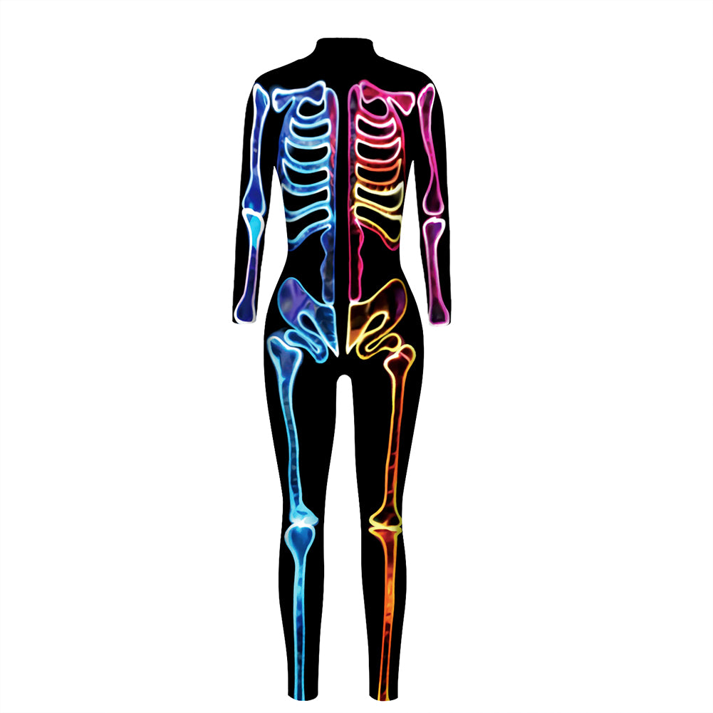 YESFASHION Halloween Digital Print Cos Cosplayer Jumpsuit