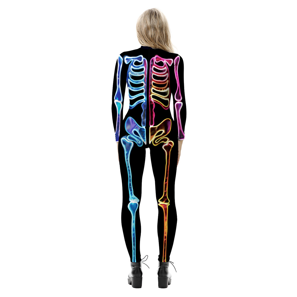 YESFASHION Halloween Digital Print Cos Cosplayer Jumpsuit