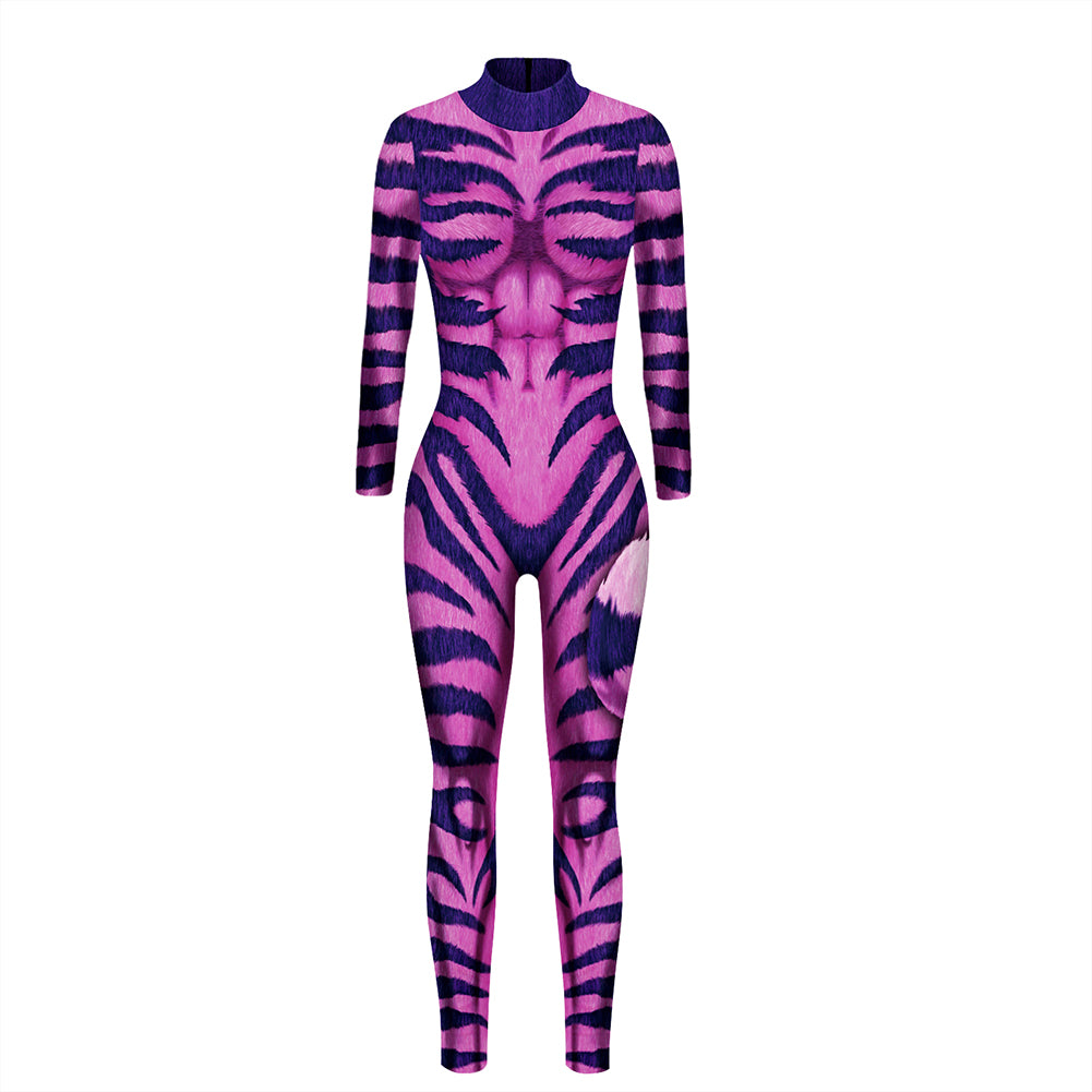 YESFASHION Halloween Digital Print Cos Cosplayer Jumpsuit