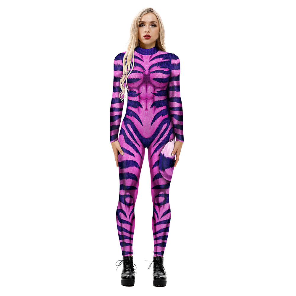 YESFASHION Halloween Digital Print Cos Cosplayer Jumpsuit