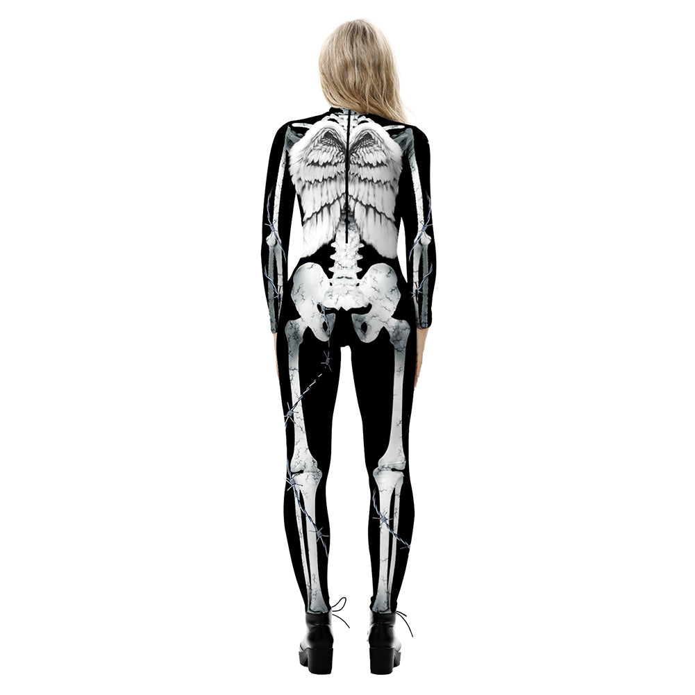 YESFASHION Halloween Digital Print Cos Cosplayer Jumpsuit