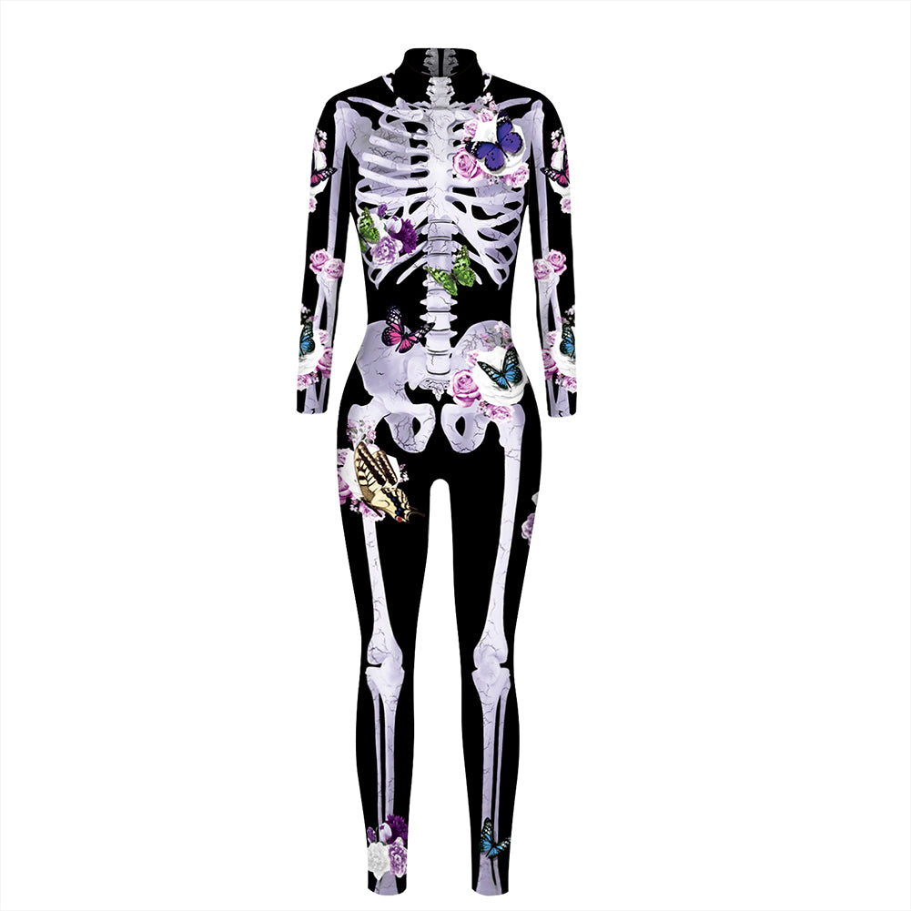 YESFASHION Halloween Digital Print Cos Cosplayer Jumpsuit