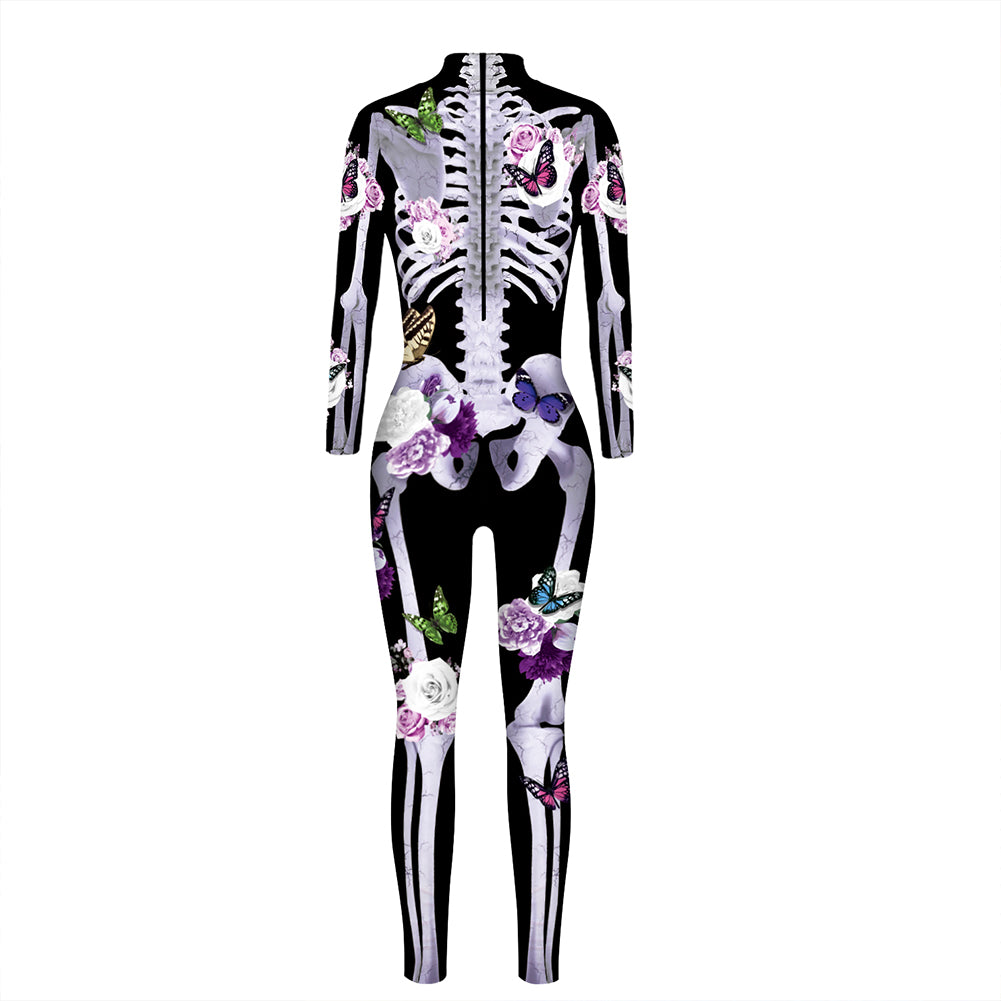 YESFASHION Halloween Digital Print Cos Cosplayer Jumpsuit