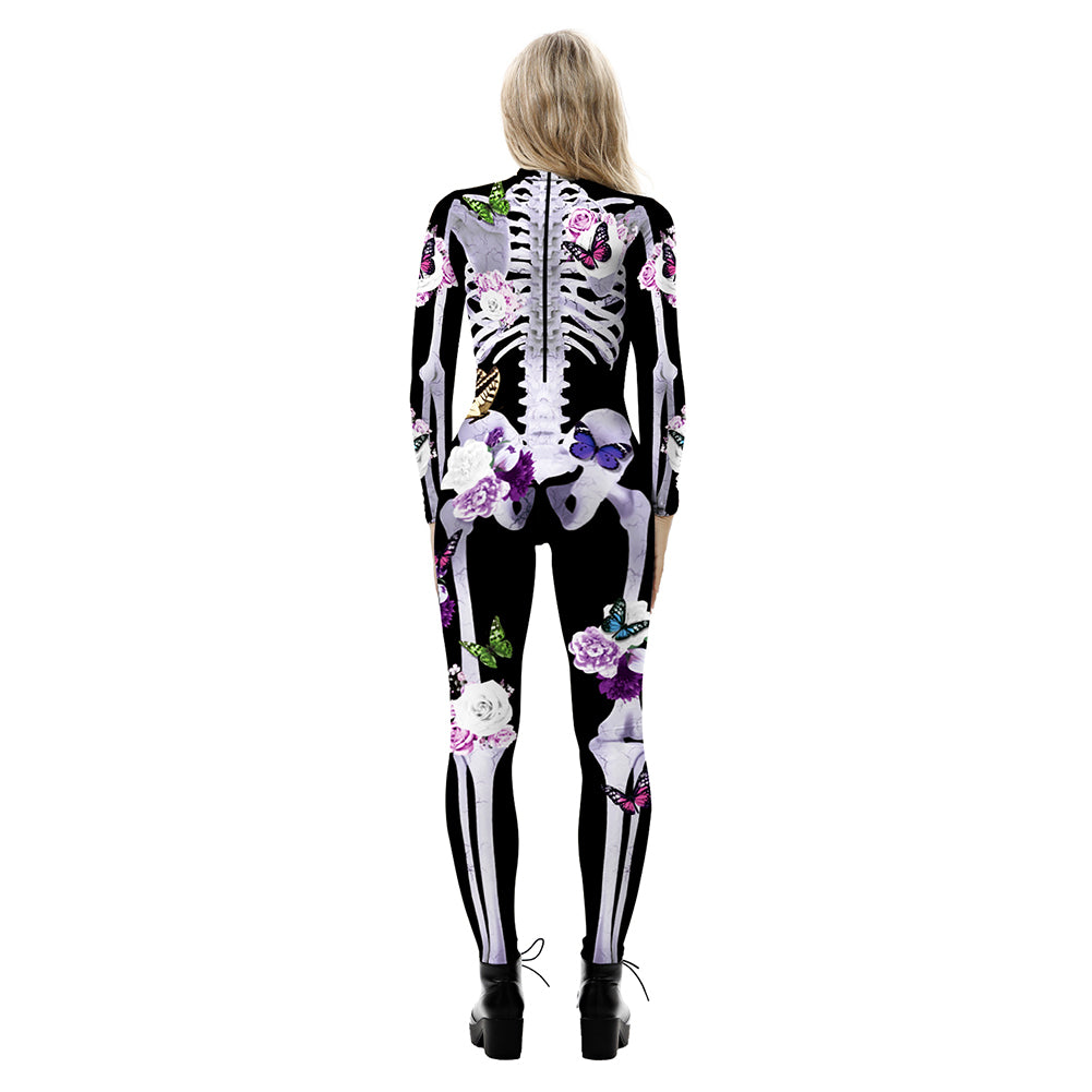 YESFASHION Halloween Digital Print Cos Cosplayer Jumpsuit