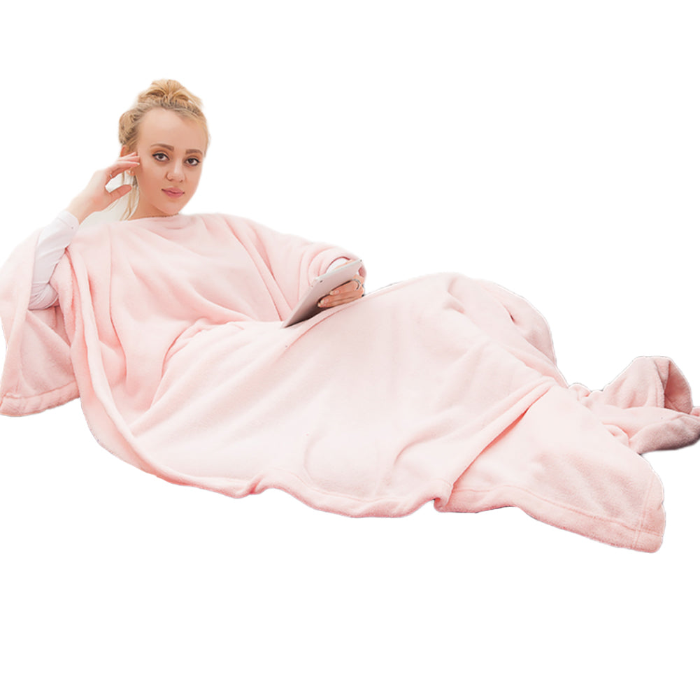 YESFASHION Lazy Hooded Pullover Tv Blanket Thermal Robe